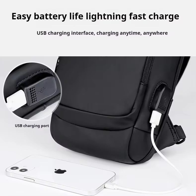 Men’s Sleek Anti-Theft Crossbody Sling Bag