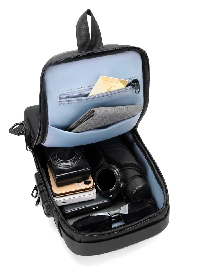 Men’s Sleek Anti-Theft Crossbody Sling Bag