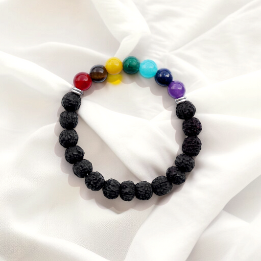 7 Chakra Rudraksha Healing Bracelet