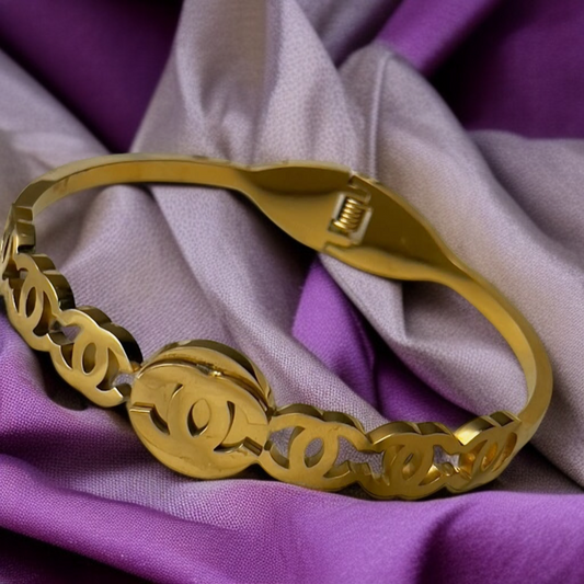 Designer-Inspired Gold Bracelet