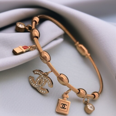 Rose Gold-Plated Anti-Tarnish Charm Bracelet – Elegant & Stylish